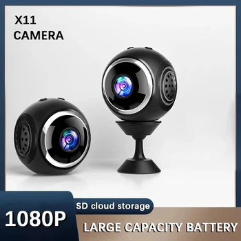 Мини-камера X11 1080P, WiFi Смарт-монитор, Портативная спортивная камера для улицы, Домашнее хранилище TF