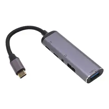 Док-станция USB C USB C концентратор Порт для наушников для дома