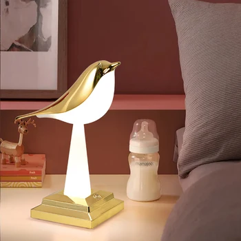 Новая трансграничная настольная лампа creative bird magpie night light с сенсорной зарядкой, атмосферная лампа, декоративная лампа для ароматерапии в автомобиле