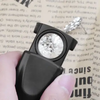 10-кратная светодиодная складная лупа мини карманный микроскоп выдвижная ювелирная лупа для чтения