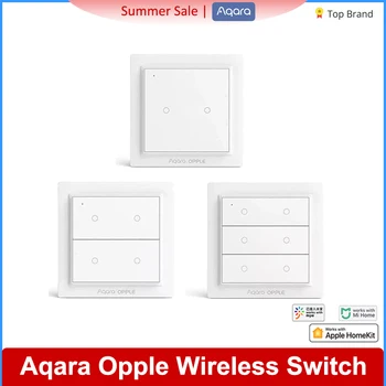 Оригинальный Беспроводной Переключатель Aqara Opple Zigbee 3.0 Smart Light Switch с 2/4/6 Кнопками APP Remote Control Для Apple Homekit Mijia APP
