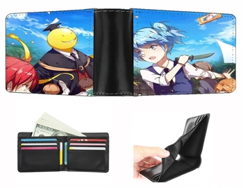 Бутик с логотипом Anime Assassination Classroom, Короткий кошелек, Новые карты, кошелек для мальчиков и девочек, кошелек двойного складывания