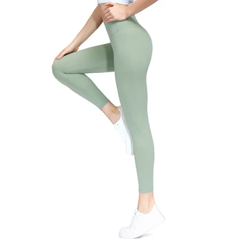 Спортивные женские штаны для йоги, леггинсы для бега с высокой талией, для фитнеса, с нейлоновым карманом, в обтяжку, для тренировок, спортивные леггинсы