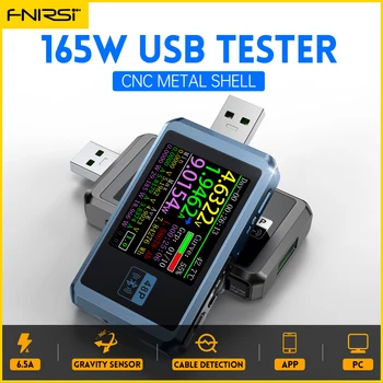 FNIRSI FNB48P USB Тестер тока и напряжения PD Trigger QC4.0 + PD3.0 2,0 TYPE-C Тест емкости для быстрого обнаружения заряда 1,77 дюйма