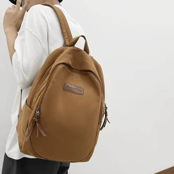 Женский рюкзак большой емкости, модная холщовая школьная сумка для студентов, Мужская сумка для ноутбука с несколькими карманами, Дорожный рюкзак Унисекс, Сумка для книг