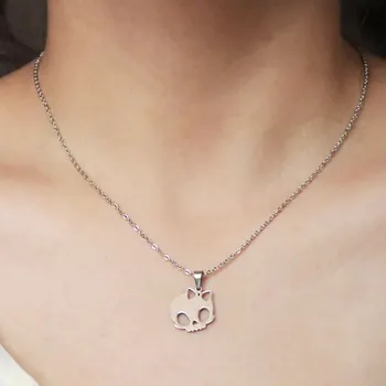 1 призрачное ожерелье, готическое утиное ожерелье, милое мультяшное ожерелье с подвеской в виде животного, женские мужские модные аксессуары
