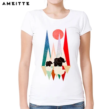 Новые поступления, модная креативная футболка с лесным слоном, летние высококачественные женские повседневные белые топы с коротким рукавом, футболки LC2873