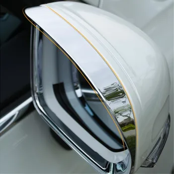 ABS Хром Для Volvo XC60 2017 2018 2019 автоаксессуары Блок зеркала заднего вида Автомобиля дождевая Накладка Для бровей Отделка автомобиля для укладки 2шт