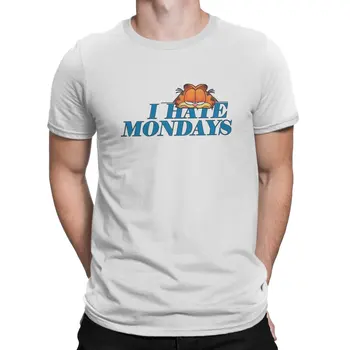 Уникальная футболка I Hate Mondays, повседневная футболка из полиэстера Gar Orange Field Cat, горячая распродажа, футболка для взрослых