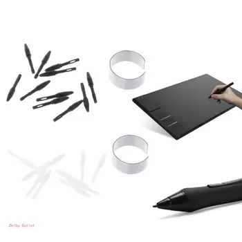 10шт таблеток Стандартные наконечники для ручек Huion Drawing Pen Графический блокнот для рисования