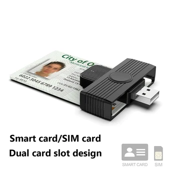 Считыватель смарт-карт USB 2.0 для банковских карт SIM ID CAC Кардридеры для ПК