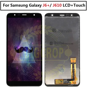 Для Samsung J6 Plus J610 ЖК-дисплей с сенсорным экраном Digitizer в сборе Заменяет 100% Протестированный samsung J6 + lcd