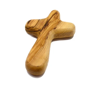 Деревянный Ручной удобный крест, цепляющийся за ладонь, Ручной Молитвенный крест, сжимающийся за руку