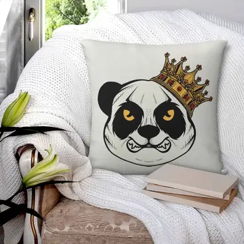 Наволочка с принтом в виде головы панды, чехол для подушки с принтом на талии дивана, наволочка на подушку