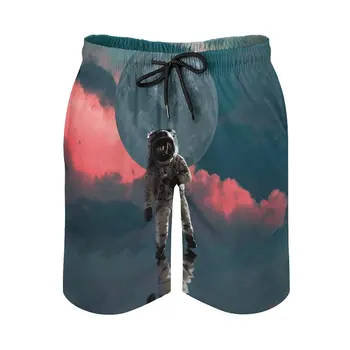 Грядущая космическая волна, Быстросохнущие летние мужские пляжные шорты, трусы для мужчин, спортивные штаны, Шорты Space Force Spacex Space X Iss