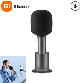 Оригинальный микрофон Xiaomi MIJIA K-Song Со стереозвуком KTV-уровня |Can Double Duet 9 Видов Интересных звуковых эффектов 2023