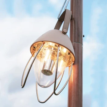 Винтажный походный светильник с плавным затемнением, светодиодные подвесные фонари Type-C USB, перезаряжаемые, водонепроницаемые для путешествий в саду, барбекю, пикника