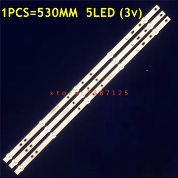 60 шт./лот 5LED (3V) 530 мм Светодиодная лента подсветки для BAIRD TI5510DLEDDS 2W2006-DS55M7800-01 DS55M78-DS02-V01 DSBJ-WG