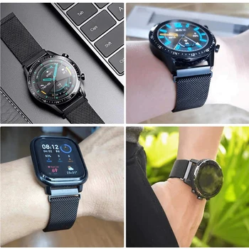 Миланская петля для Samsung Galaxy watch 4/5/pro/4 classic/Active 2/Gear S3 ремешок 20 мм 22 мм браслет для huawei gt 3-2-2e-pro band