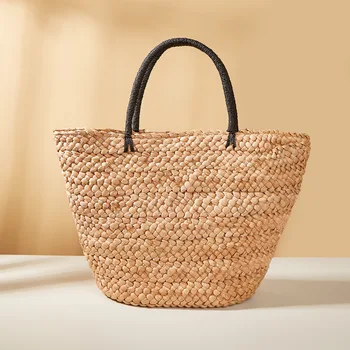Сумка из натуральной травы, модная ручная женская сумка для пляжного отдыха большой емкости