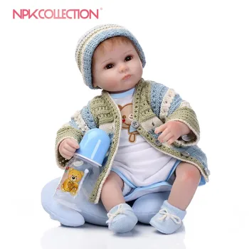 NPK Горячие продажи силиконовых кукол-реборнов оптом реалистичные куклы для новорожденных мальчиков Рождественский подарок новогодний подарок