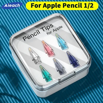 Aieach 6шт Наконечник для Карандаша Apple iPad Pencil 1-го и 2-го Поколения Двухслойный 2B HB Тонкий Сменный Наконечник Для Наконечника Apple Pencil