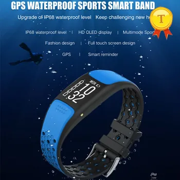 2018 реальный режим плавания ip68, GPS-браслет, водонепроницаемый фитнес-браслет, спортивный смарт-браслет, женский мужской браслет, smartband