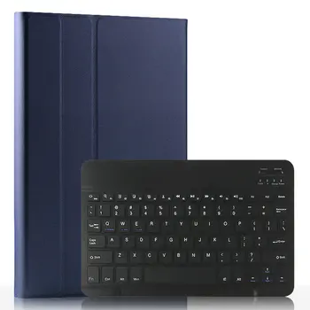 10 шт./лот, съемная беспроводная клавиатура Bluetooth, кожаный чехол с подставкой для Samsung Galaxy Tab S6 10.5 2019 T860 T865
