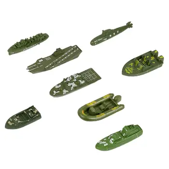 Набор игрушек для военного корабля из 8 предметов, обучающий игровой набор для военно-морского корабля для подарков на возраст от 5 лет