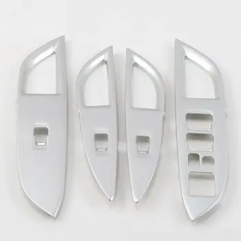 Накладка для Mitsubishi Outlander 2013-2019 автомобильные аксессуары для стайлинга автомобилей Внутренняя дверь подлокотник Кнопка включения стеклоподъемника Крышка