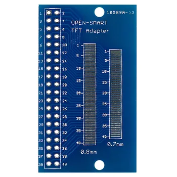 2ШТ 40-контактный TFT-адаптер с разделительным модулем, многошаговый адаптер FPC с шагом 0.7/ 0.8/ 1.0/ 1.2 мм подходит для TFT-ЖК-экрана