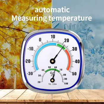 2023 Термометр-Гигрометр Для Дома И Измеритель Влажности В помещении Настенный Указатель Металлический Прочный Измерительный Игольчатый Настольный Термометр