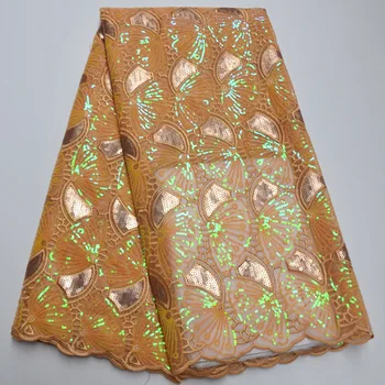 Африканская кружевная ткань 2022, новейшая Французская тюлевая сетчатая кружевная ткань, Нигерийская вышивка пайетками, модная кружевная ткань для вечернего платья