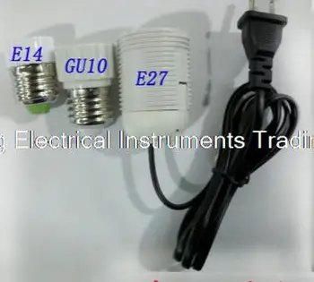 Быстрое поступление E27 E14 GU10, поддерживающая линию крышки, светодиодная лампа, розетка для измерения мощности, настольные аксессуары