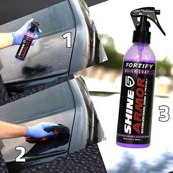 Автомобильный воск 9H Spray Protect, керамическое покрытие для автомобилей и герметик для полировки автомобилей - простой в использовании гидрофобный спрей для придания блеска БРОНЕ