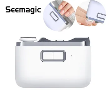 Youpin Seemagic 2в1 Электрические полировальные автоматические кусачки для ногтей с легким триммером для маникюра, безопасные для ухода за ребенком и взрослыми