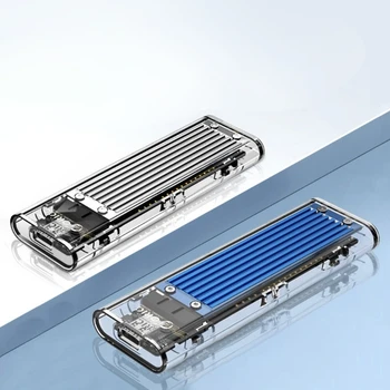 ORICO M2 NVMe Case Прозрачный Корпус Жесткого Диска для NVME PCIE NGFF SATA M/B Ключевой SSD-диск