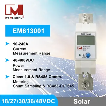 EM613001 Din-рейка 40-400 В Монитор солнечной энергии постоянного тока, фотоэлектрический интеллектуальный измеритель для измерения энергии ветра