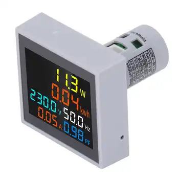 Многофункциональный цифровой измеритель переменного тока 6 в 1, напряжения, мощности, частоты, монитор для домашнего использования SPM004