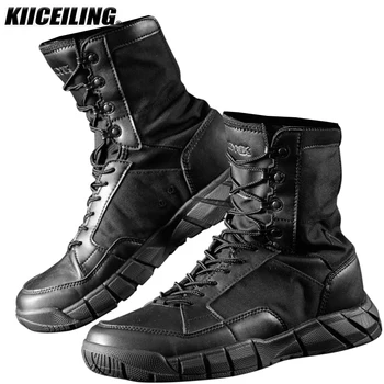 KIICEILING походные ботинки тактические ботинки для мужчин армейские военные пустыне загрузки спорта на открытом воздухе обувь для походов, охоты, альпинизма кроссовки